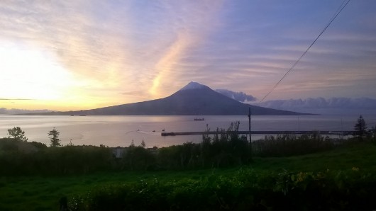 Blick auf den Pico von Faial aus